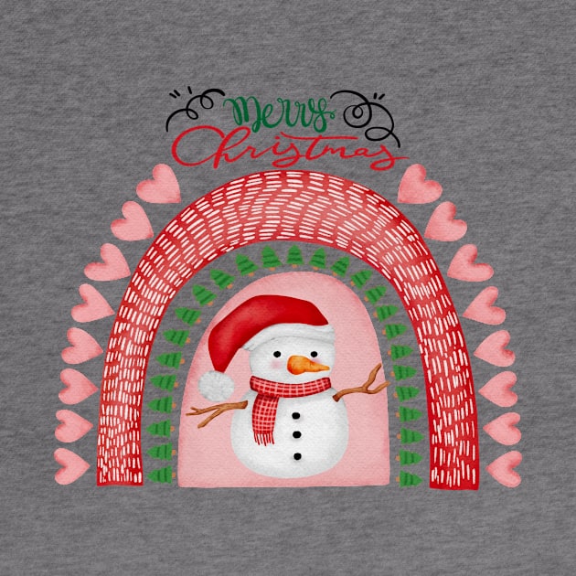 Snowman Christmas Rainbow by Archie & Ainslie